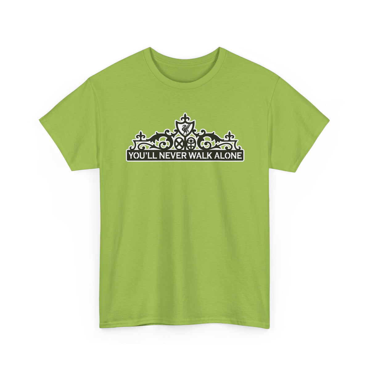 You'll Never Walk Alone T‑Shirt — Liverpool FC Crest Cotton Tee