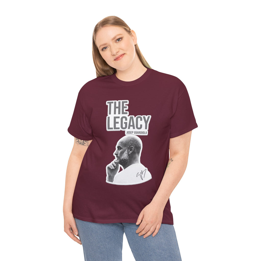 Pep Guardiola Manchester City The Legacy Tee — Inspirational Portrait Graphic T-Shirt