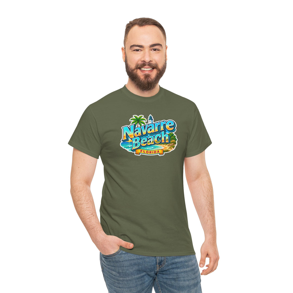 Navarre Beach Florida T-Shirt – Retro Tropical Vacation Tee