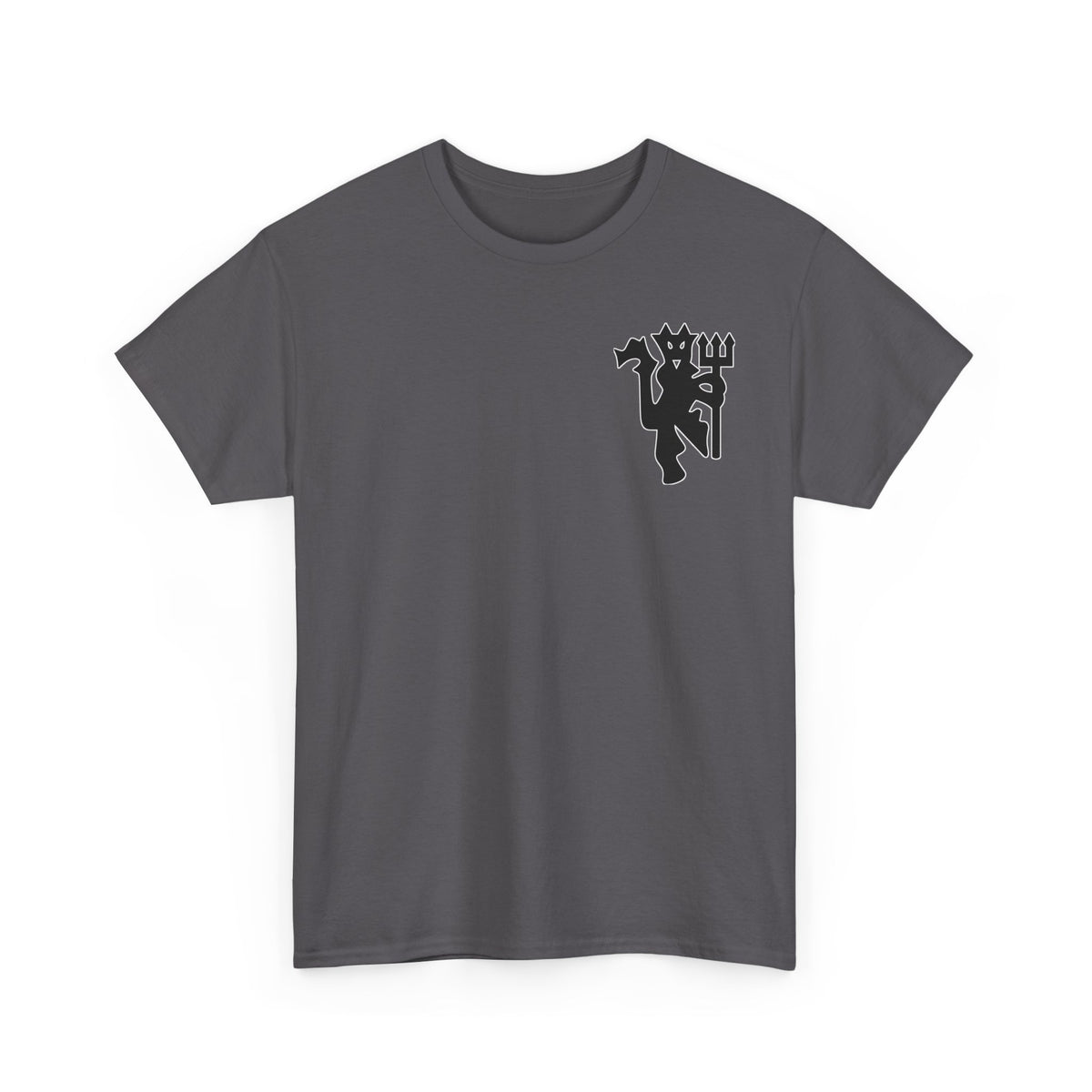 Manchester United Devil Cotton T-Shirt – Retro Trident Football Crest Tee