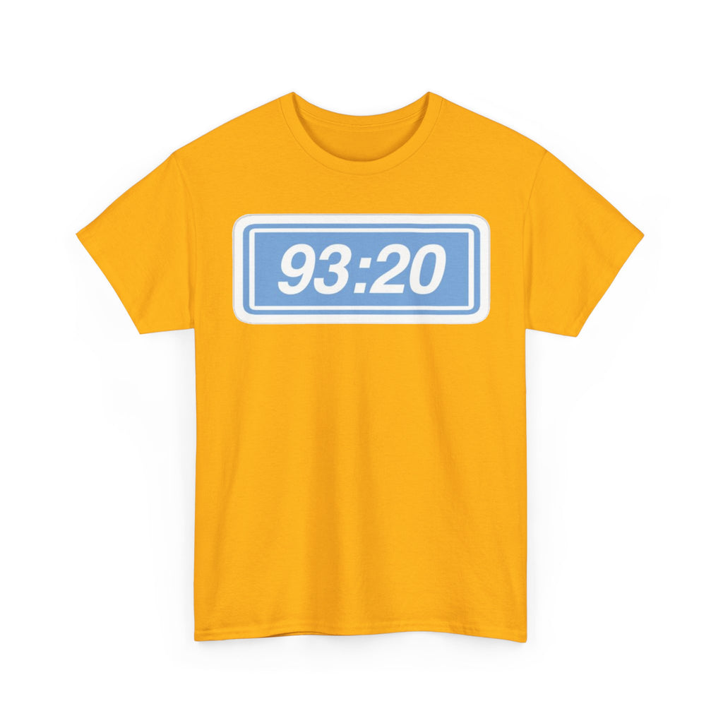 Manchester City 93:20 Tee — Minimal Retro Graphic T‑Shirt