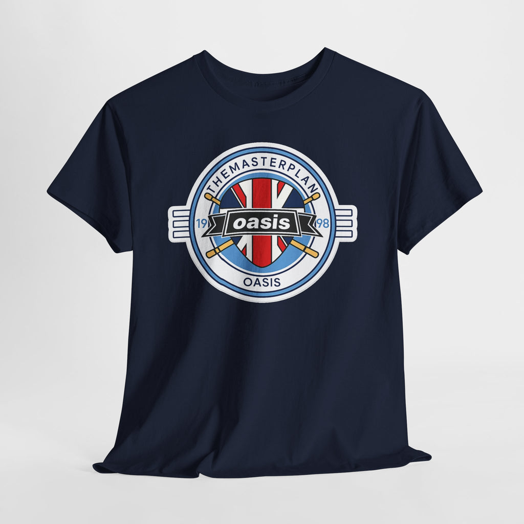 Oasis Union Jack Band Tee – Retro Rock Logo T-Shirt