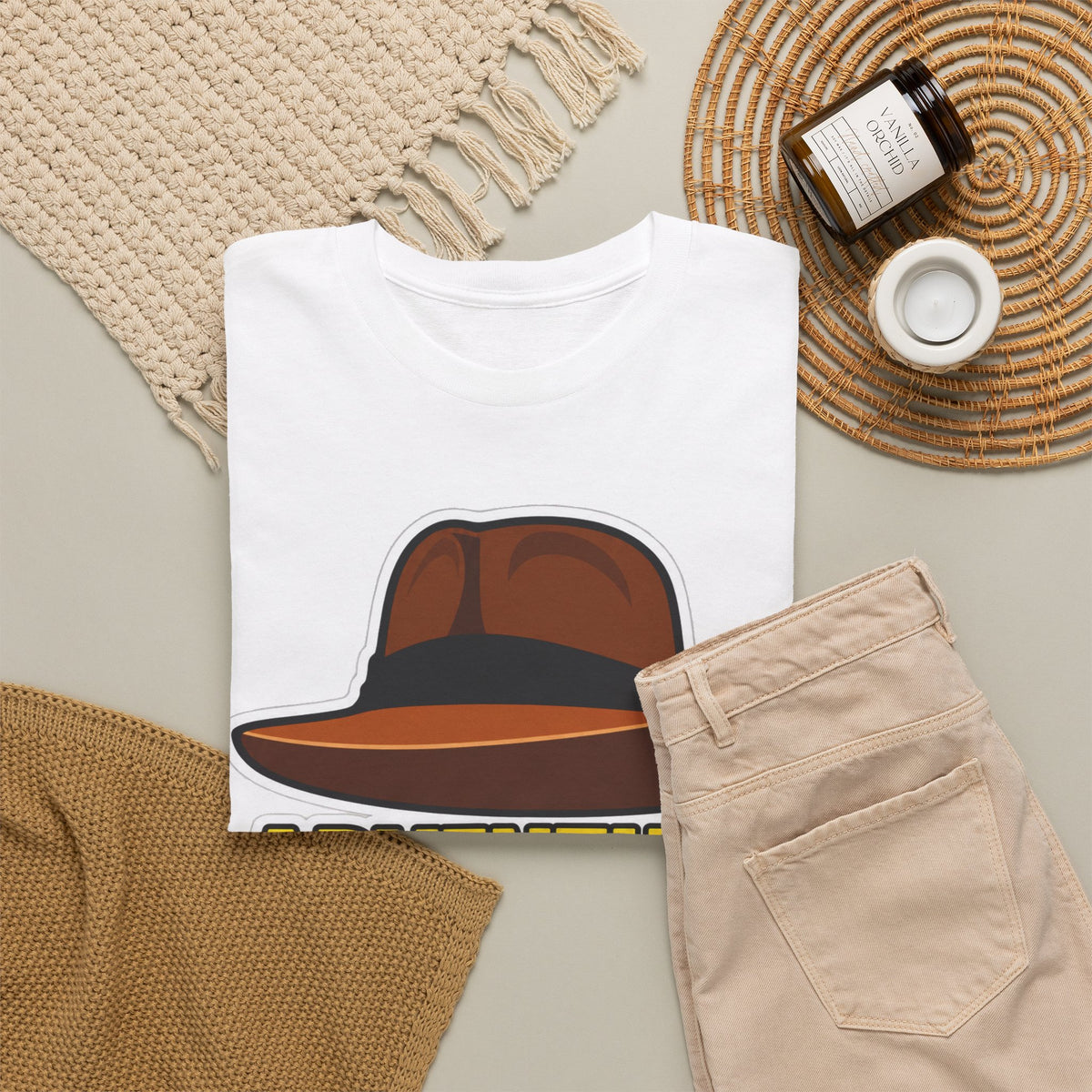 Adventure Has a Name Indiana Jones Graphic Cotton T-Shirt