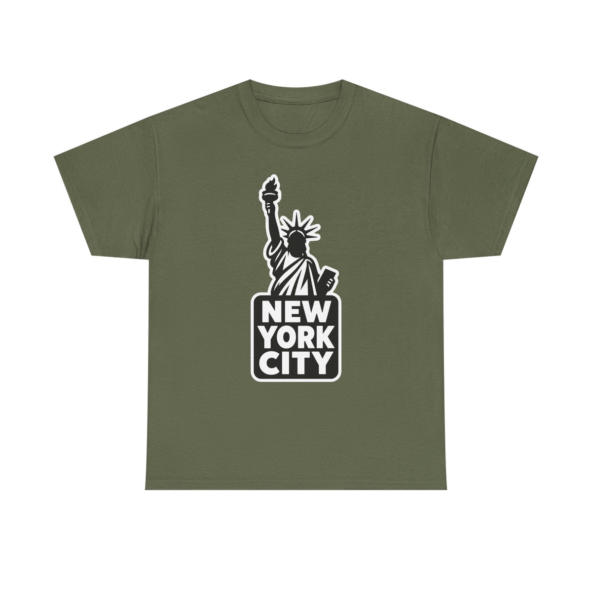 New York City Statue of Liberty Graphic Cotton T-Shirt / Tee