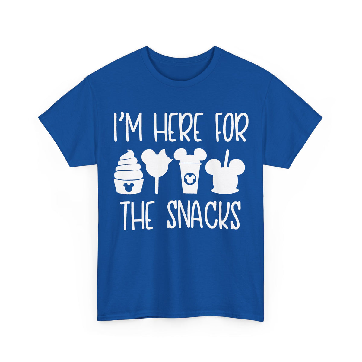 I'm here for the snacks Unisex Heavy Cotton Tee