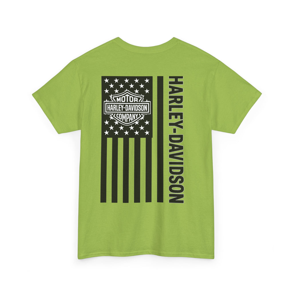 Harley-Davidson American Flag Tee — Vintage Motor Company Back Print