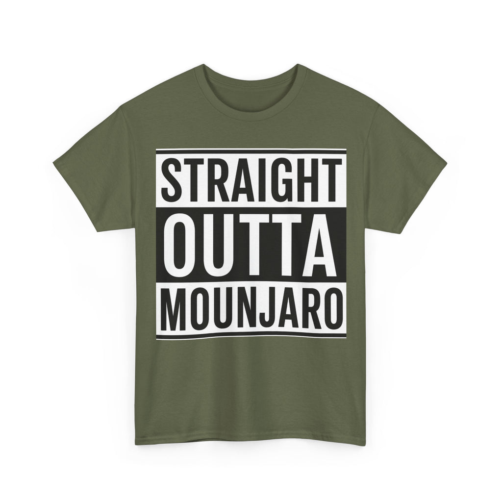 T-Shirt — "Straight Outta Mounjaro" Bold Typography Tee