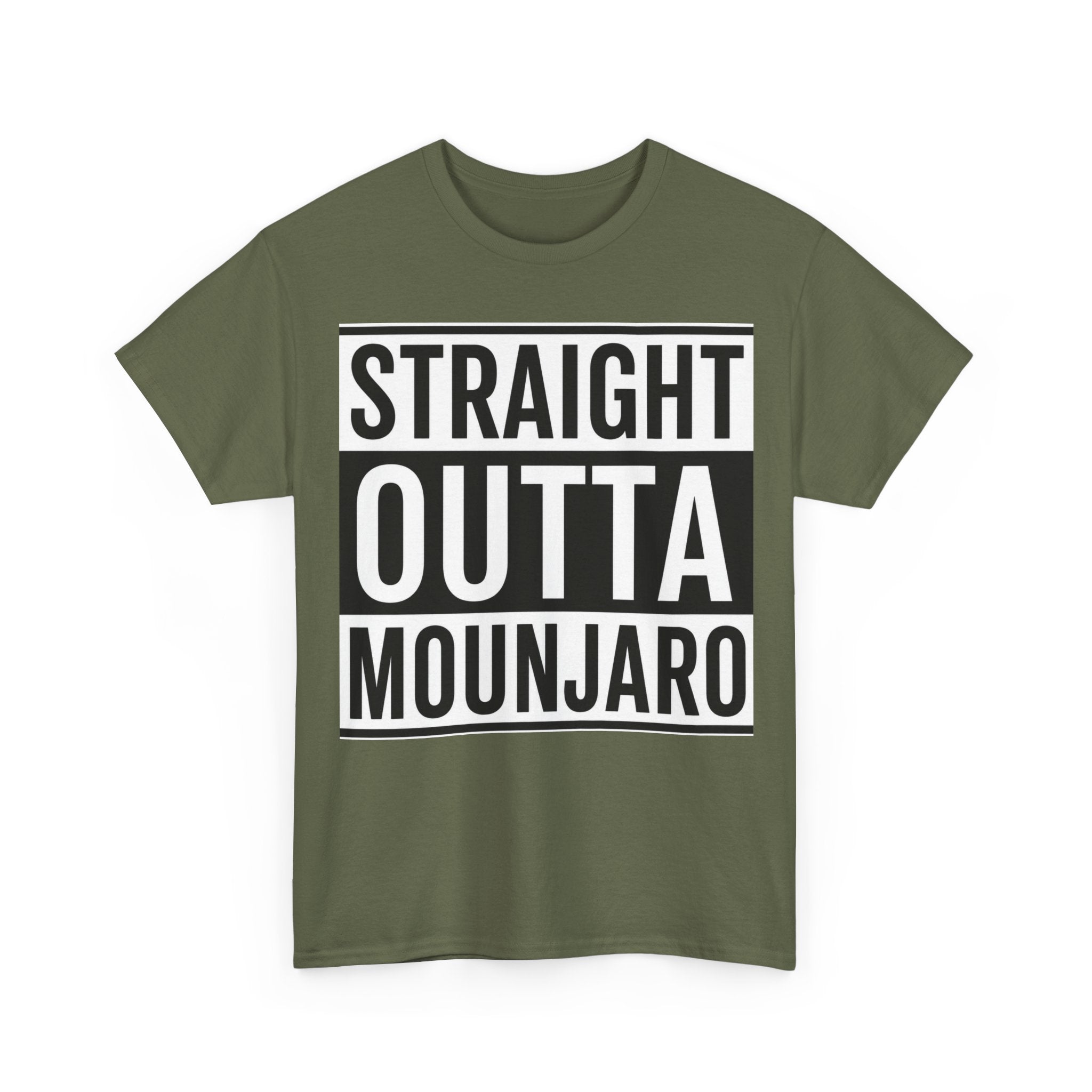 T-Shirt — "Straight Outta Mounjaro" Bold Typography Tee