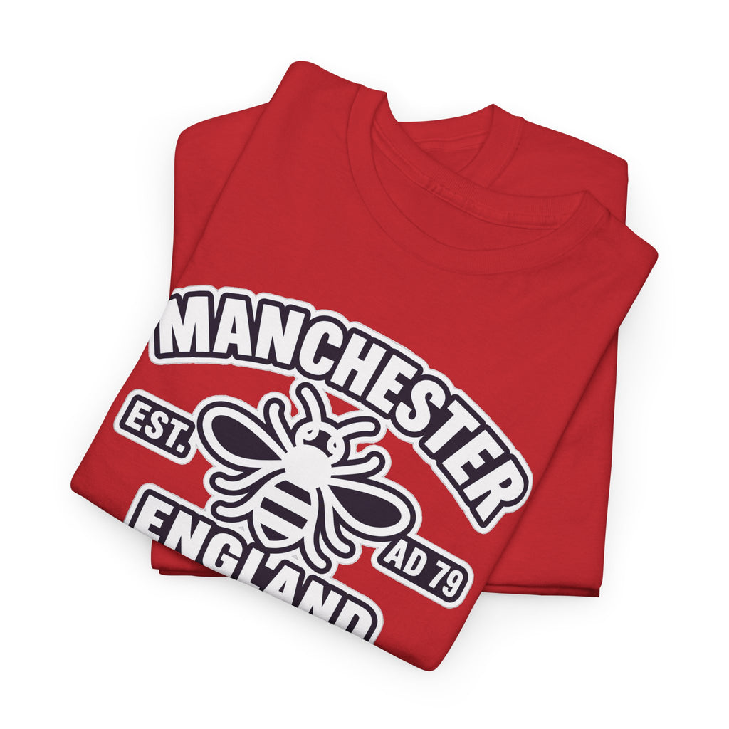 Manchester Bee Cotton T-Shirt – Established 1979 England Graphic Tee