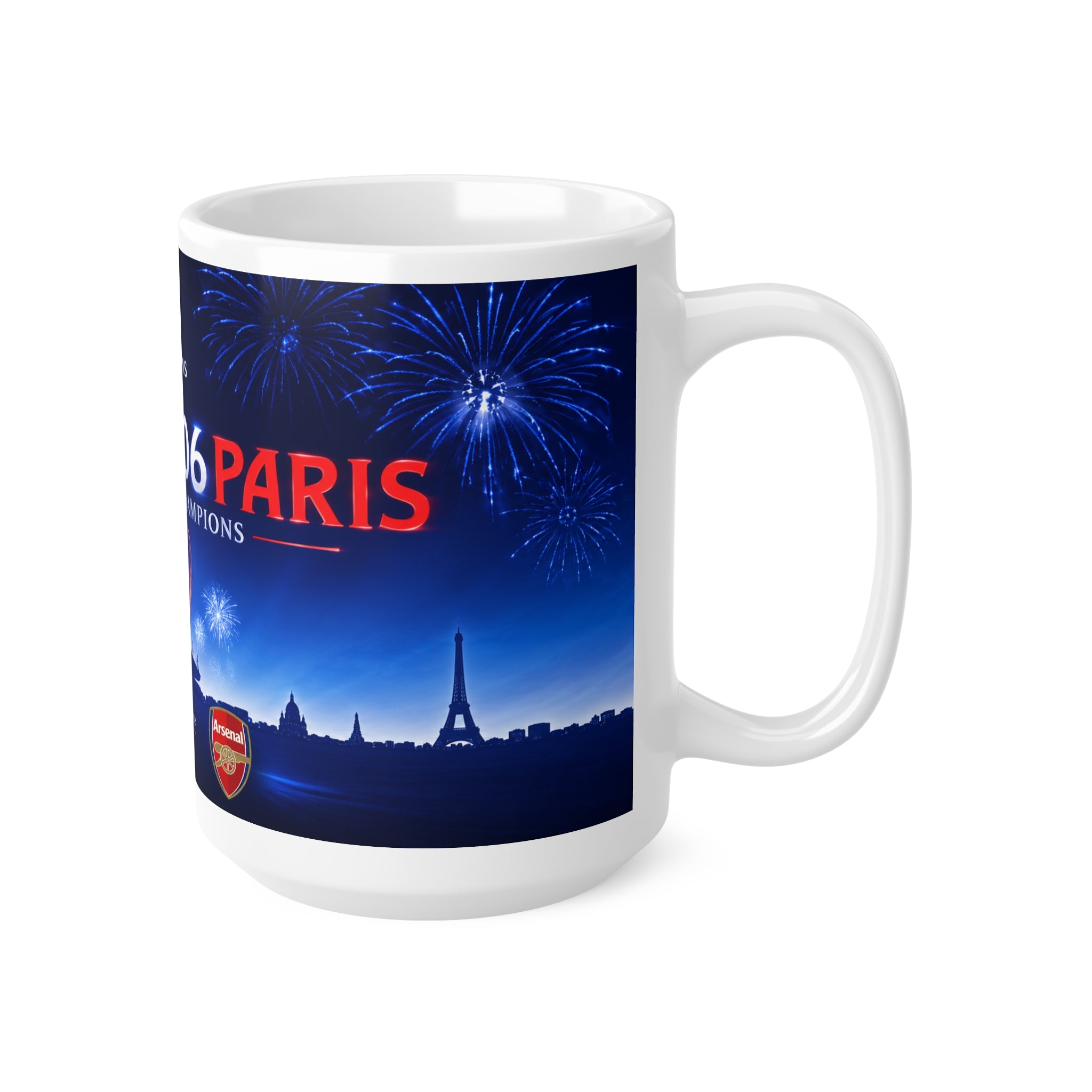 2006 UEFA champions League Final Programme Cover Inspired Commemorative Mug — 11oz/15oz Ceramic