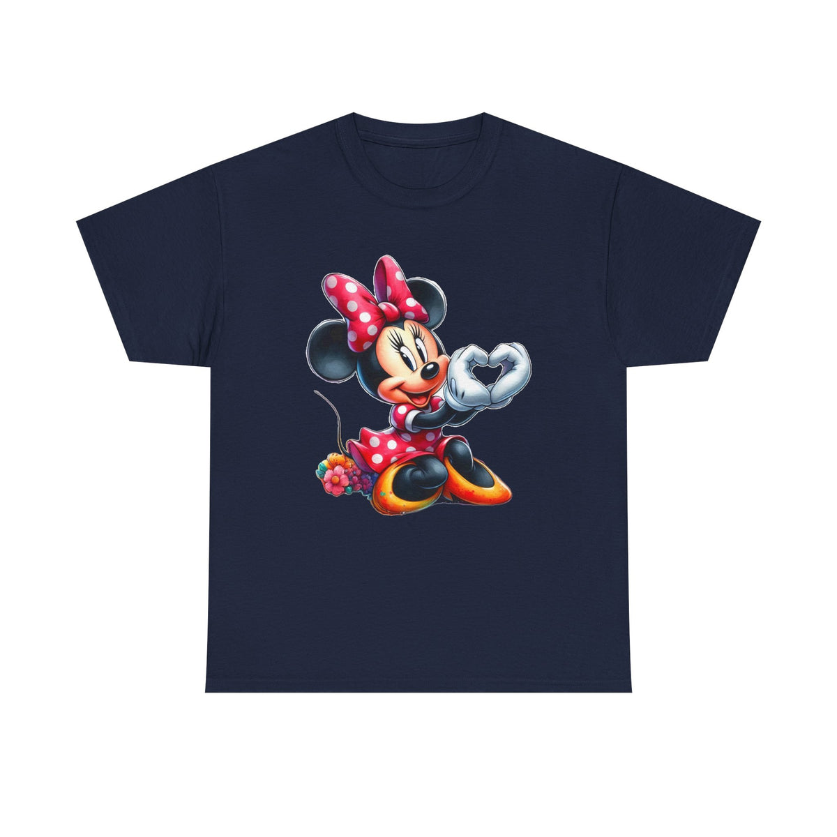 Minnie Mouse Character Heart Graphic Tee