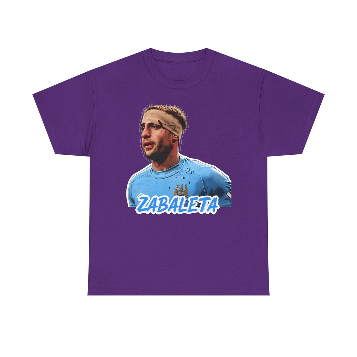 Zabaleta Manchester City Fan Tee — Retro Player Portrait Soccer T‑Shirt