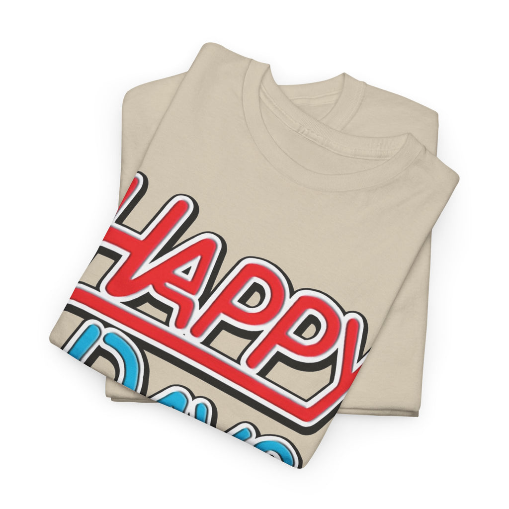 Happy Days T-Shirt — Retro Red & Blue Inspired Graphic Cotton T-shirt