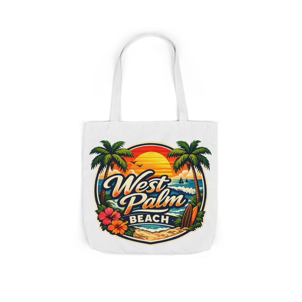 West Palm Beach Vintage Sunset Tote