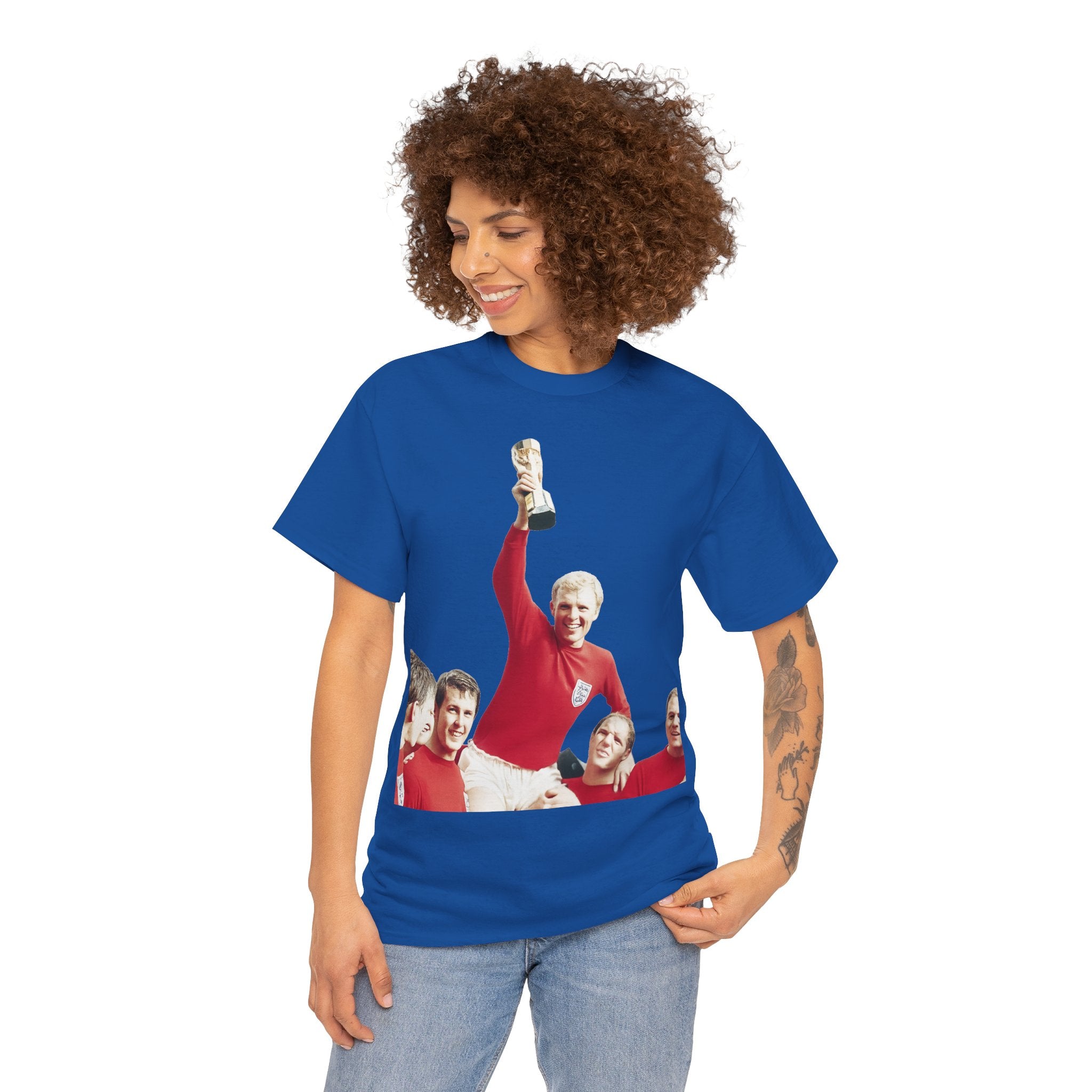 England 1966 World Cup Winners Tee — Retro Team Celebration T-Shirt