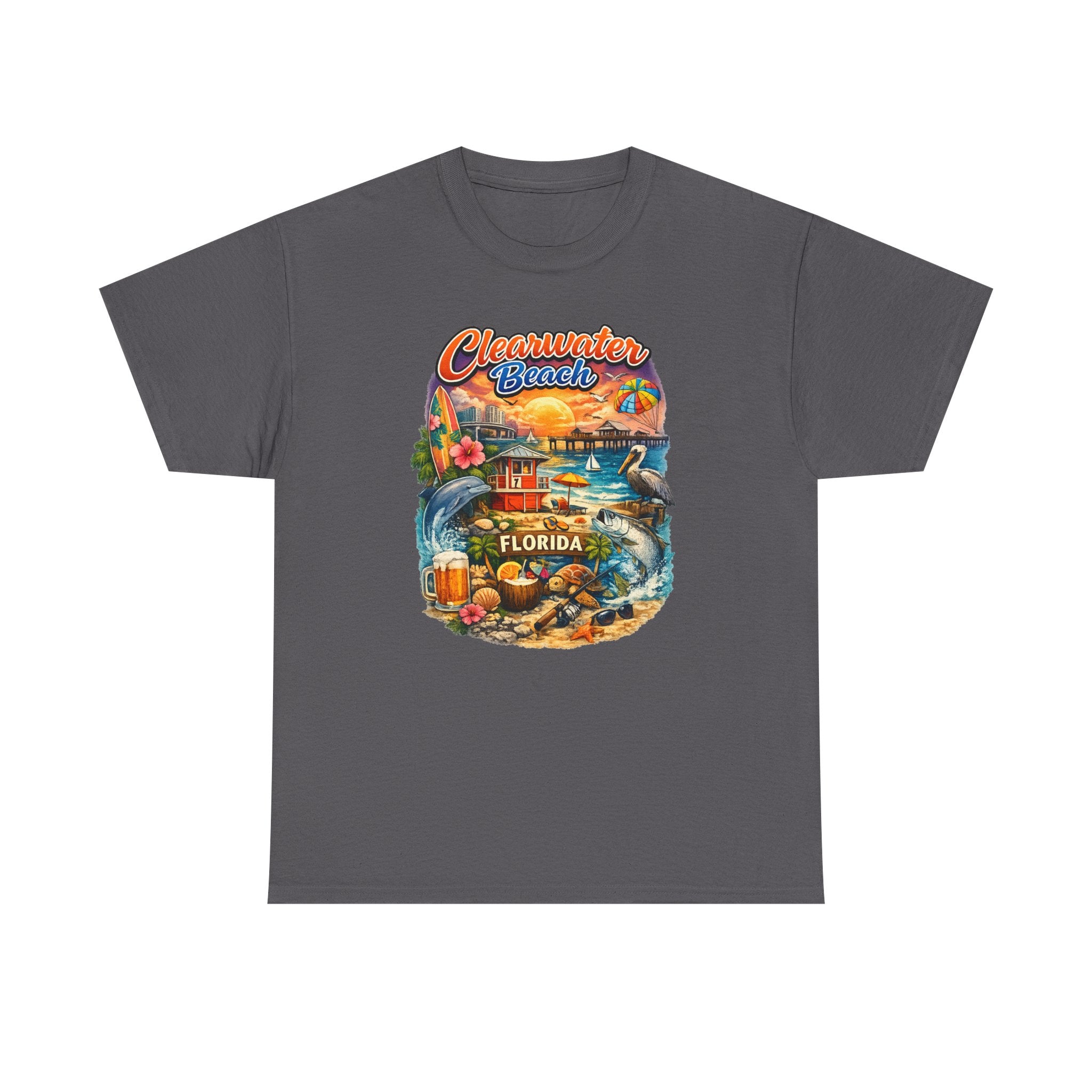 Clearwater Beach Florida Vintage Vacation T-Shirt