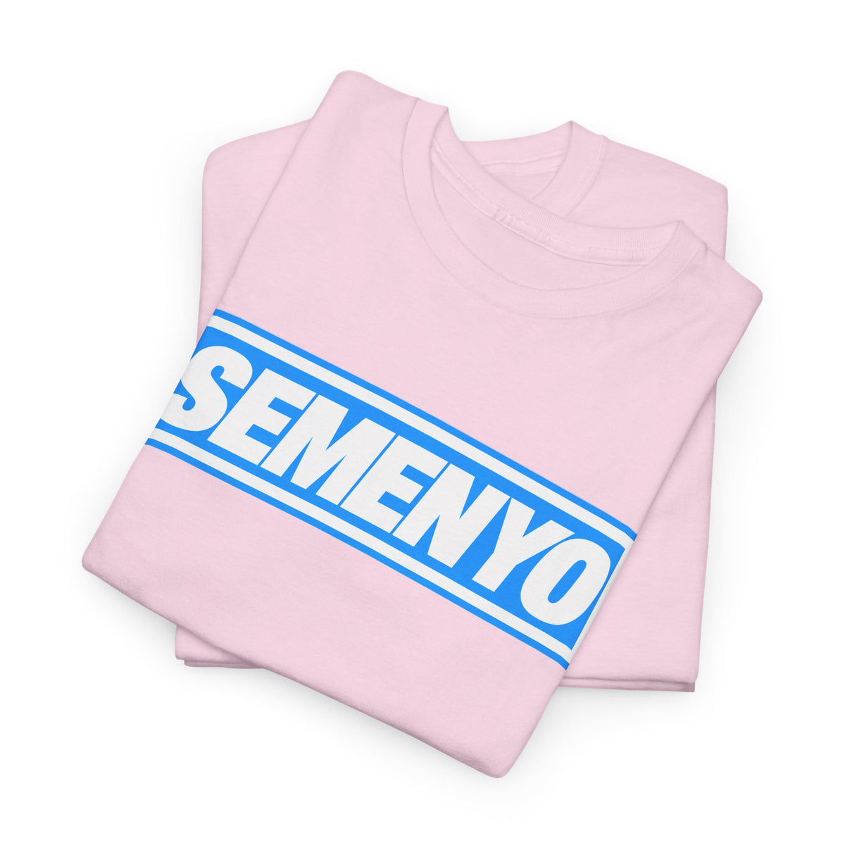 Semenyo Logo T-Shirt — Bold Blue Box-Text Tee