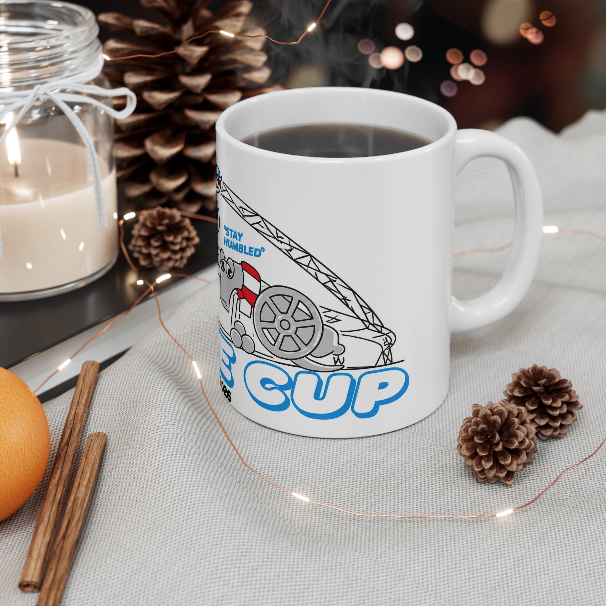 Manchester City League Cup Winners 2026 Trophy Cartoon Design Ceramic Mug (11oz, 15oz)