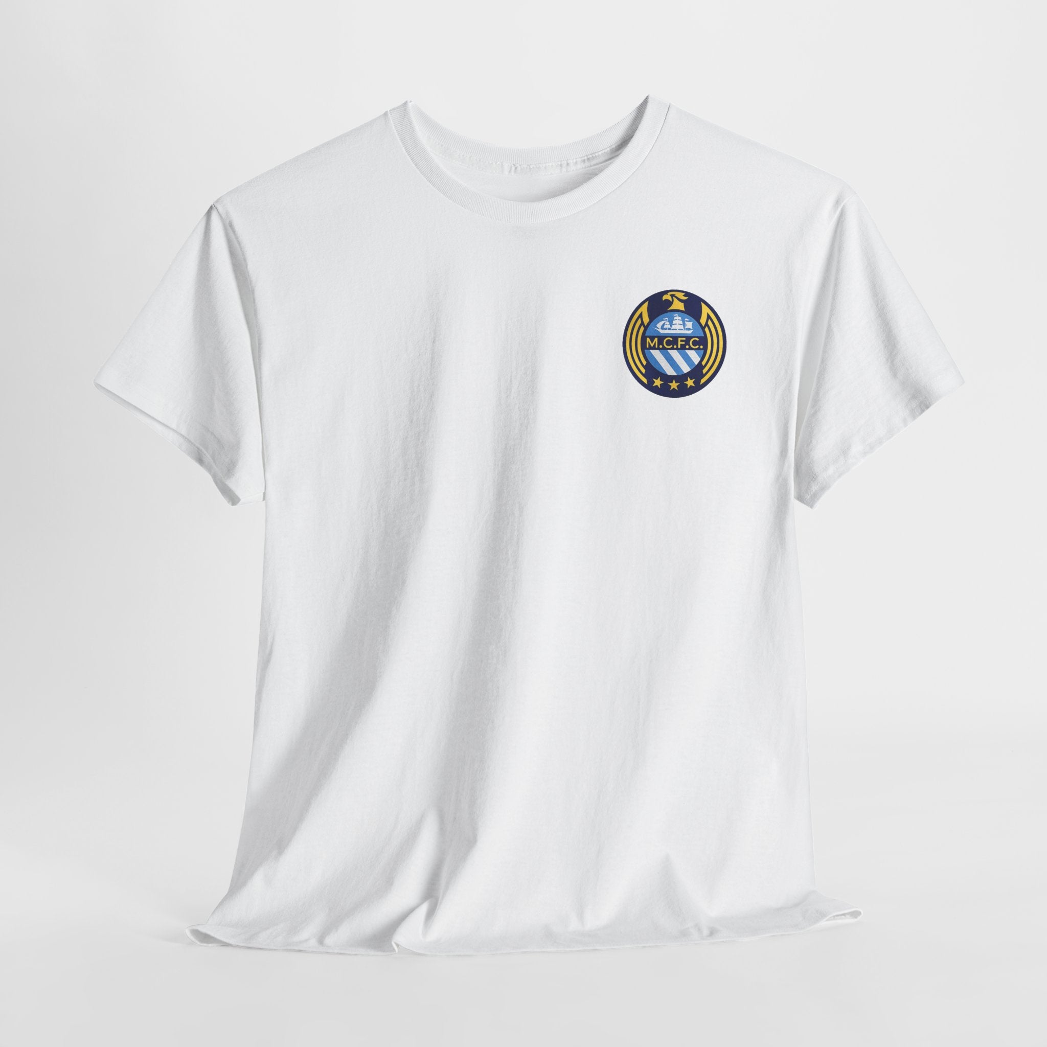MCFC Unofficial Crest / Badge Tee — Nautical Compass Emblem Shirt