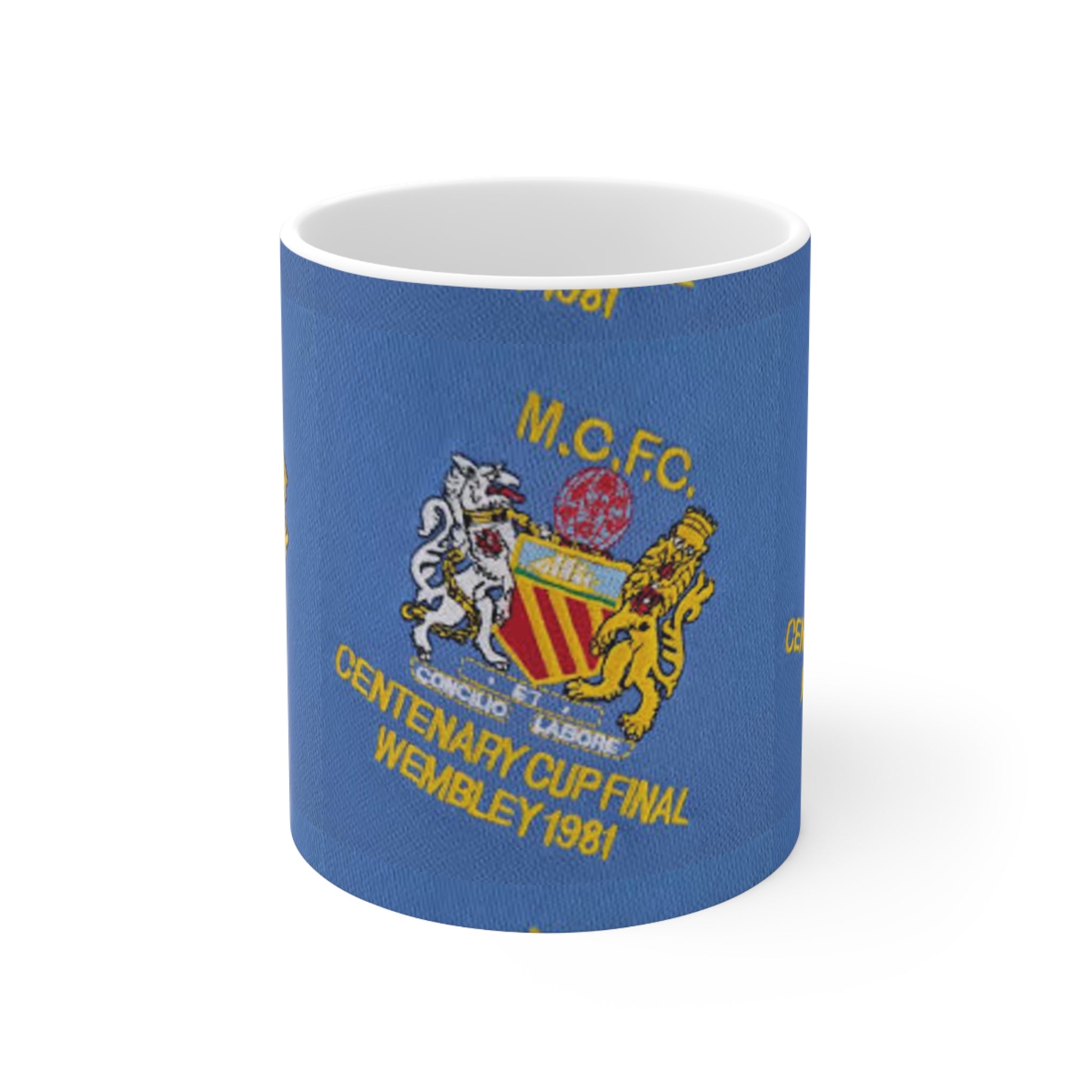 1981 Centenary Cup Final Mug — M.C.F.C. Commemorative Ceramic Coffee Cup (11oz & 15oz)