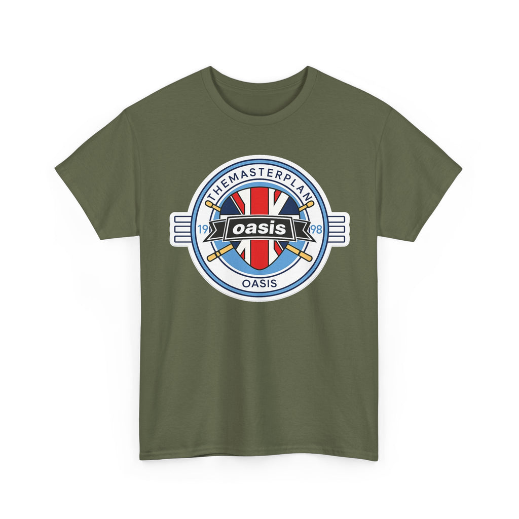 Oasis Union Jack Band Tee – Retro Rock Logo T-Shirt