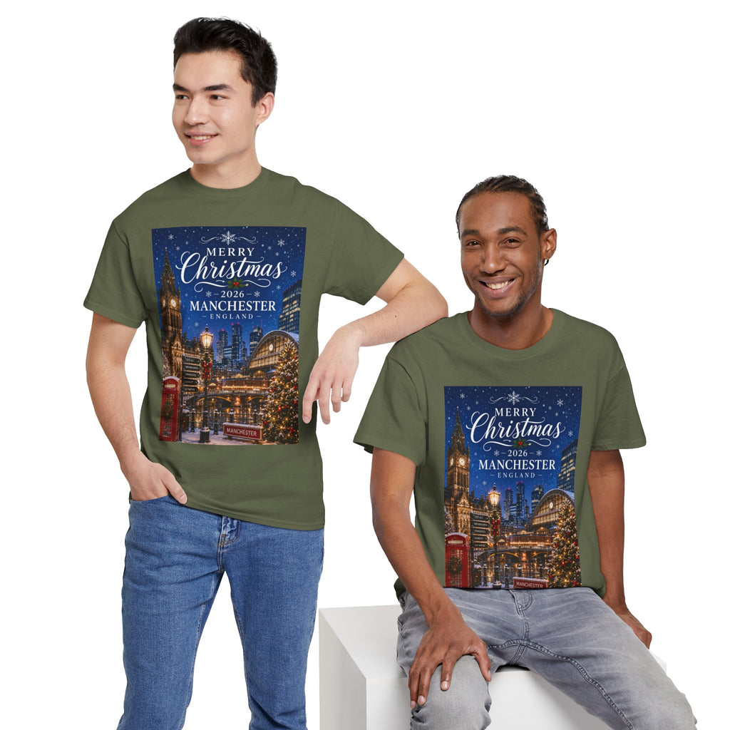 Manchester Christmas Tee — Merry Christmas 2026 Holiday T‑Shirt