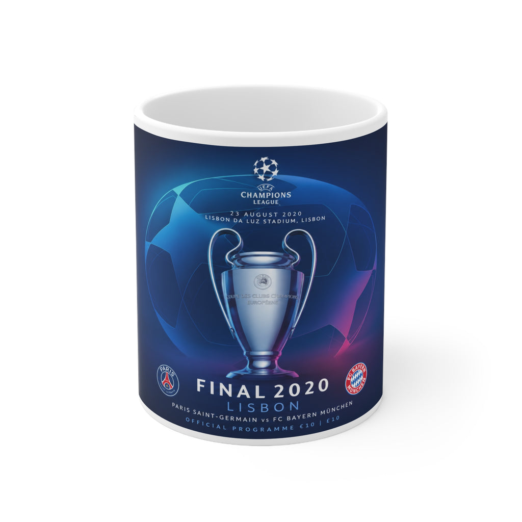 2020 UEFA Champions League Final Programme Cover Inspired Ceramic Coffee Mug – 11oz/15oz