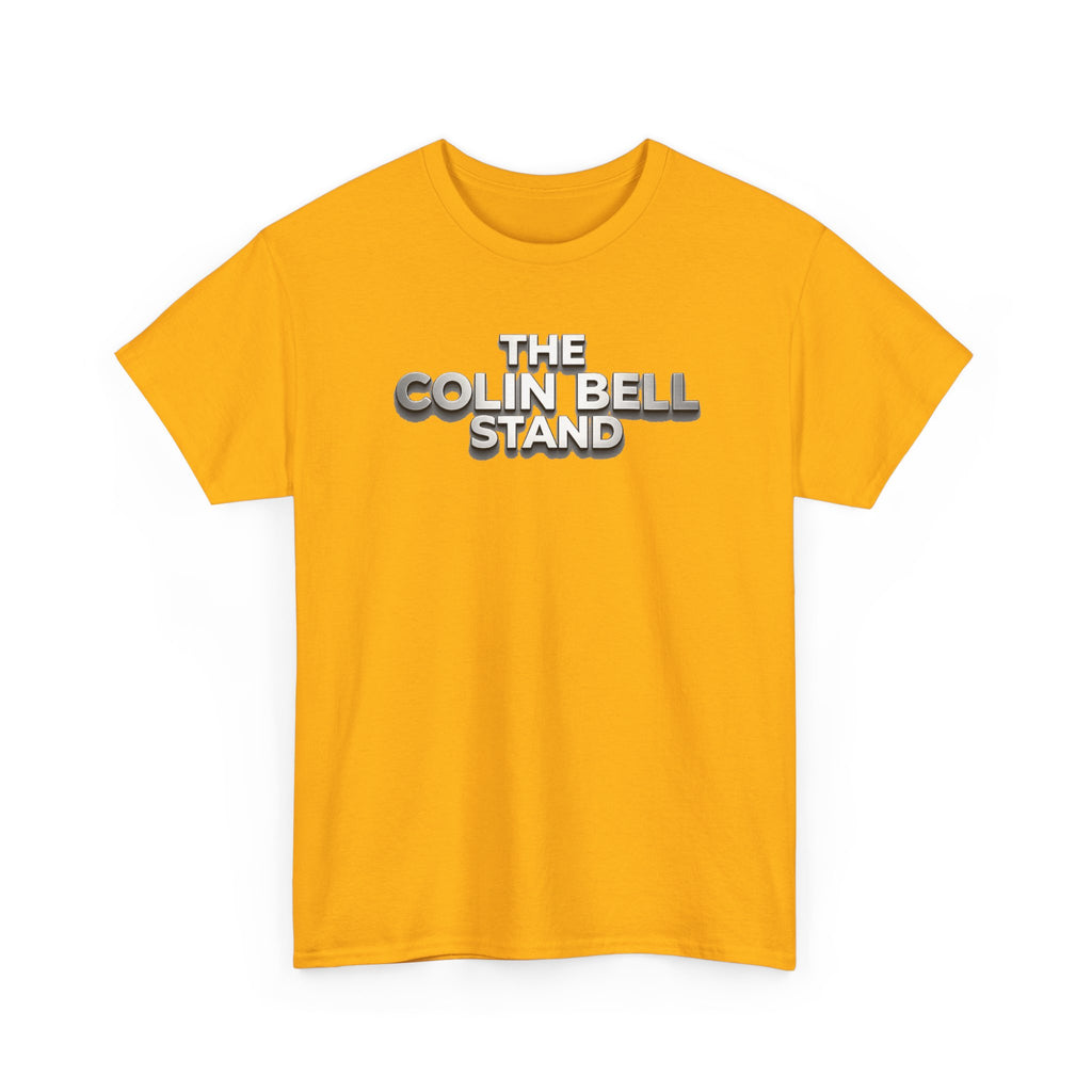 T-Shirt — “The Colin Bell Stand” Retro Chrome Text Tee