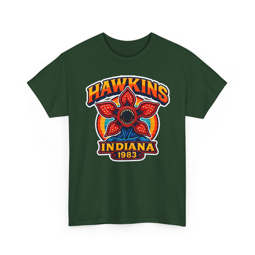 Hawkins Indiana 1983 Demogorgon Floral Cotton T-Shirt