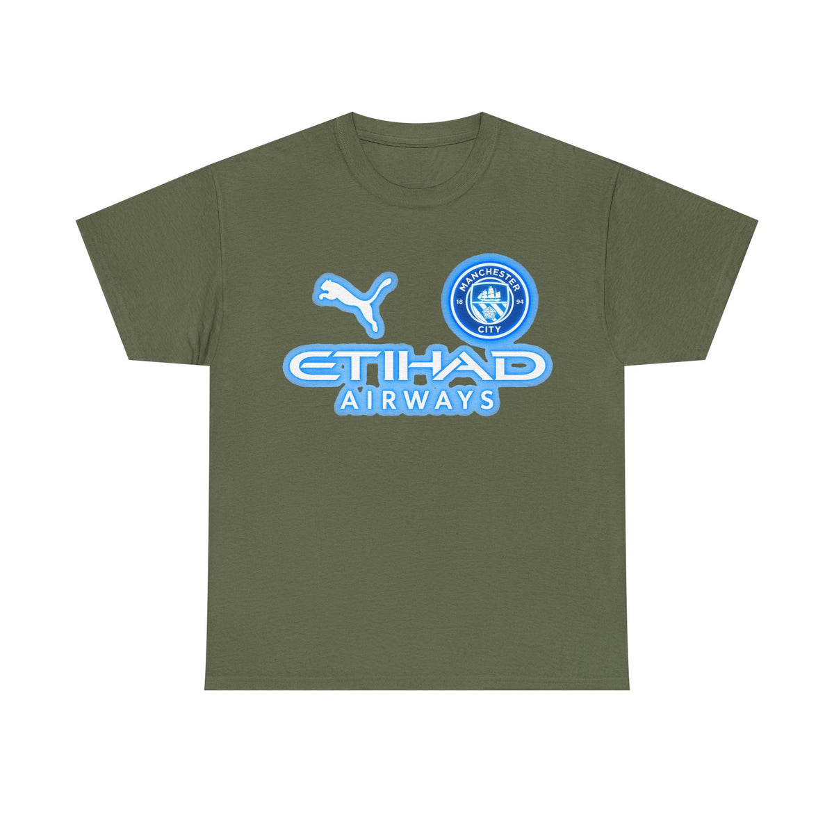 Manchester City Inspired Etihad Airways Logo Tee