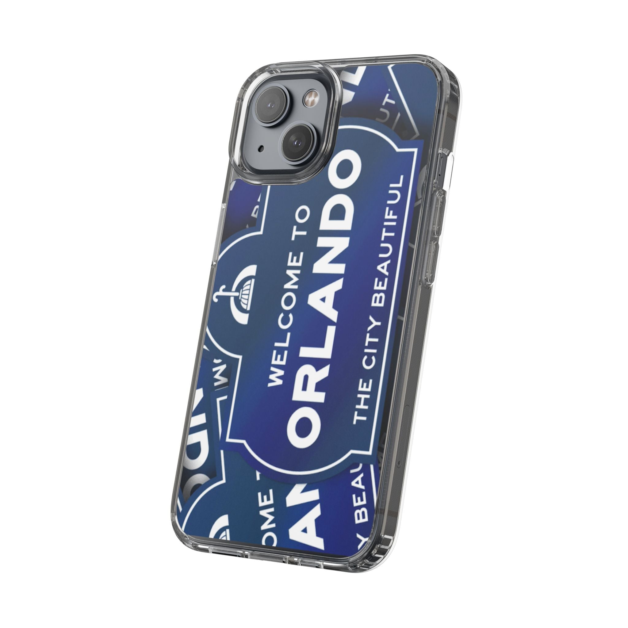 Orlando Clear Phone Case — "Welcome to Orlando" City Sign Design