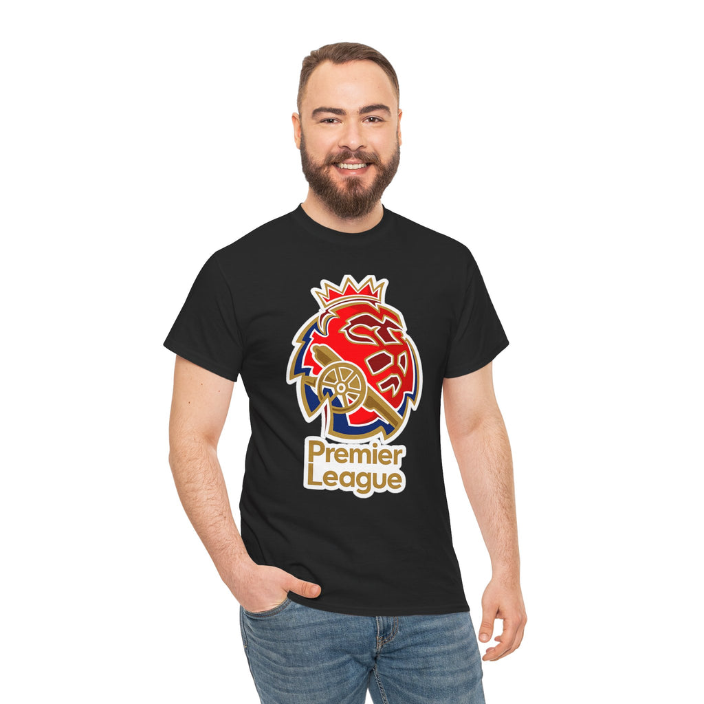 Arsenal Premier League Lion Logo T-Shirt — Soccer Fan Tee