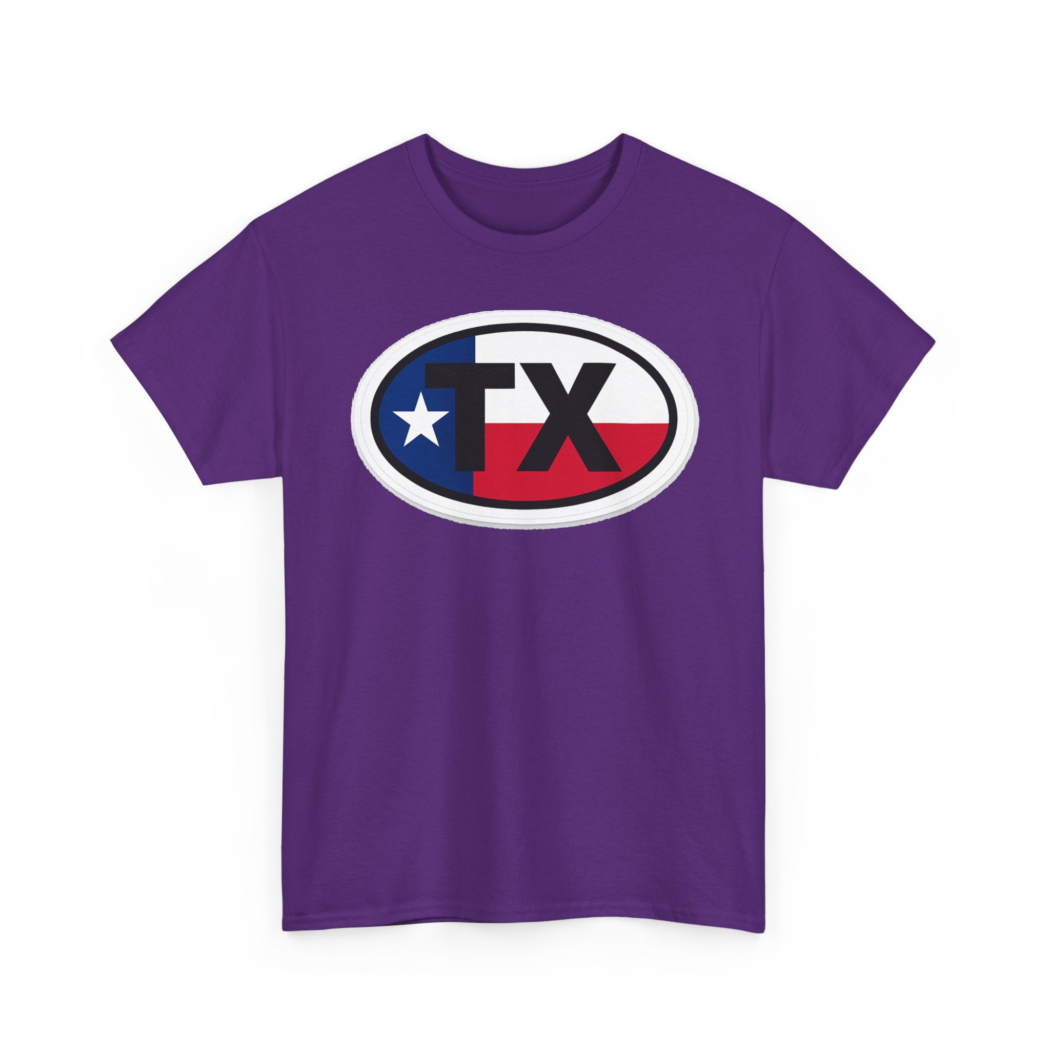 Texas Flag TX Oval T-Shirt — Patriotic Lone Star Tee