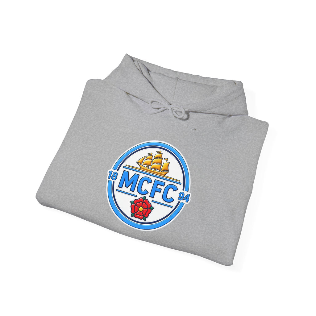 MCFC Logo Hoodie – Vintage Football Club Crest Pullover