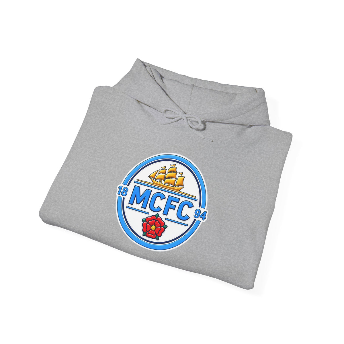 MCFC Logo Hoodie – Vintage Football Club Crest Pullover