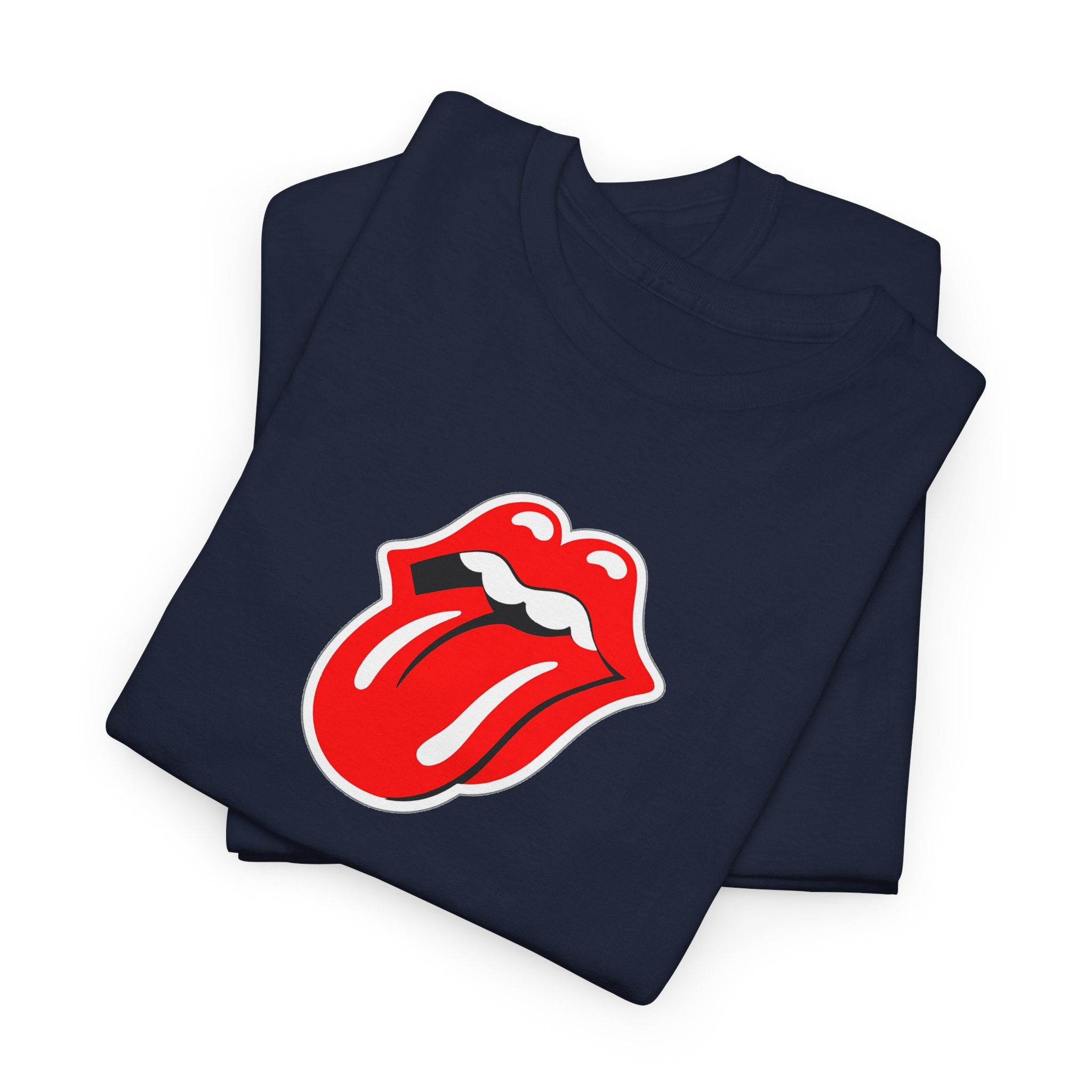 Rock Retro Red Tongue and Lips Graphic Tee