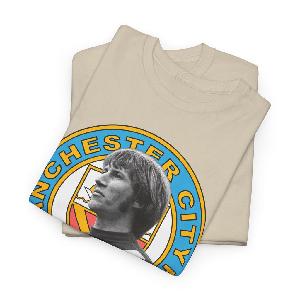 Colin Bell Manchester City Retro Player Portrait Cotton Tee