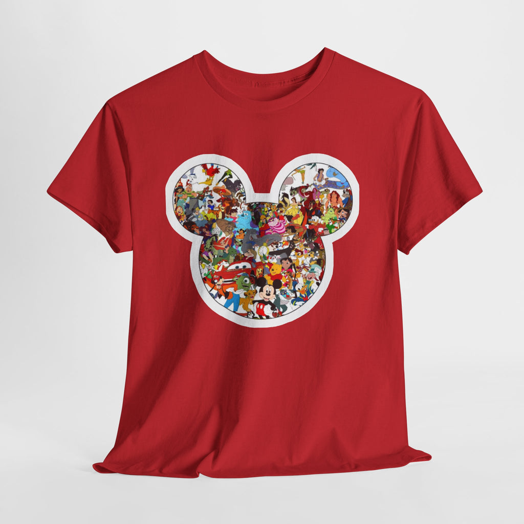 Mickey Collage T-Shirt — Vintage Disney Characters Graphic Tee