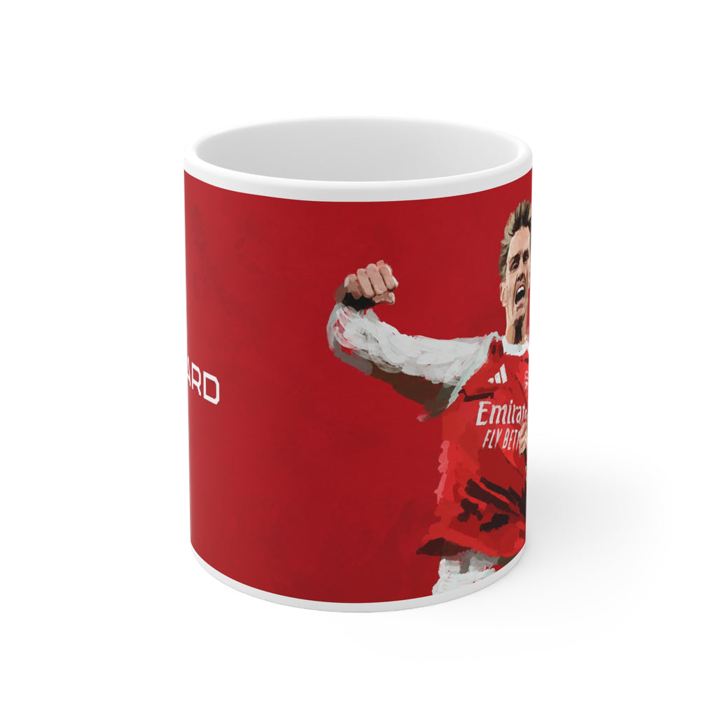 Martin Ødegaard Arsenal Champions Coffee Mug — Football Player Jersey Design (11oz & 15oz)