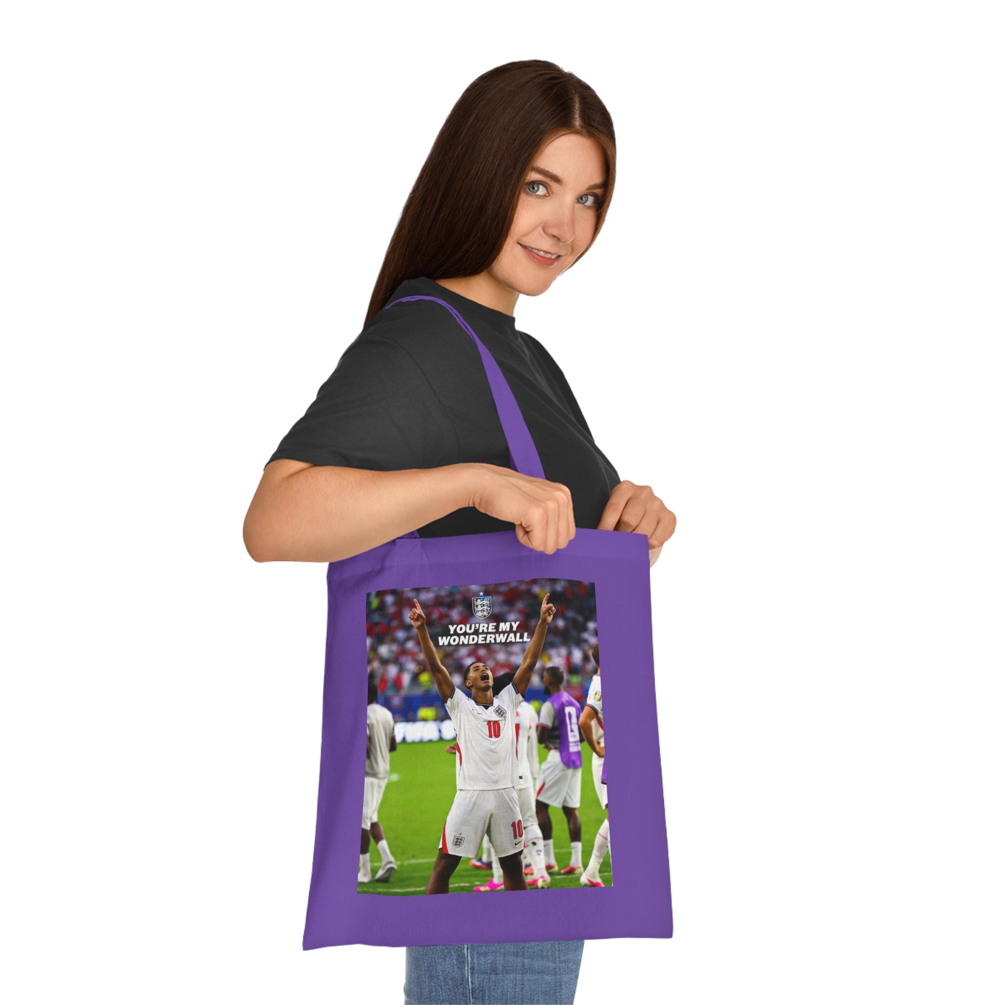 Jude Bellingham England Celebration Cotton Tote — "You're My Wonderwall" Stadium Photo Bag