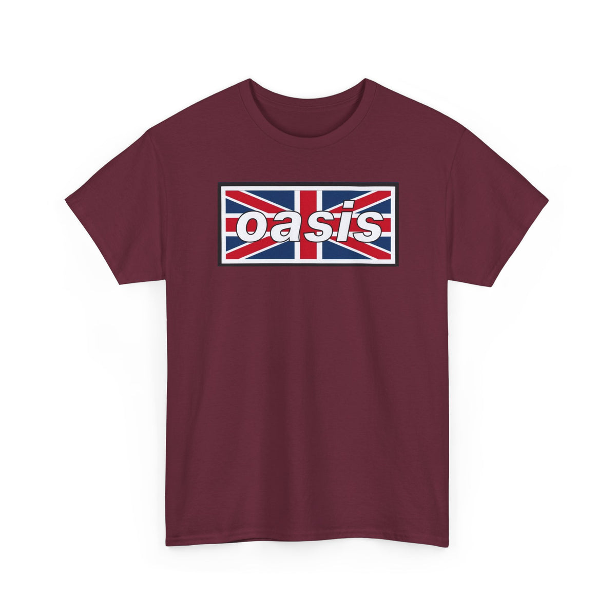 Oasis Union Jack Tee — British Rock Band Vintage-Inspired T-Shirt