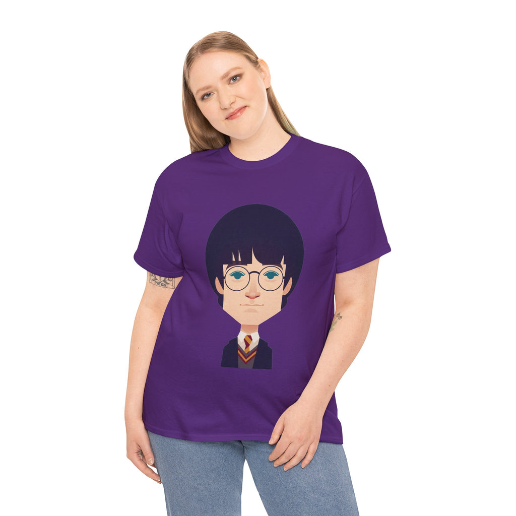 Harry Potter Wizard School Boy Cartoon Cotton T-Shirt