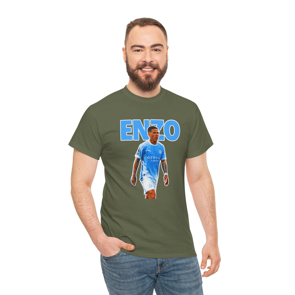 Enzo Fernandez Manchester City Inspired Cotton T-Shirt