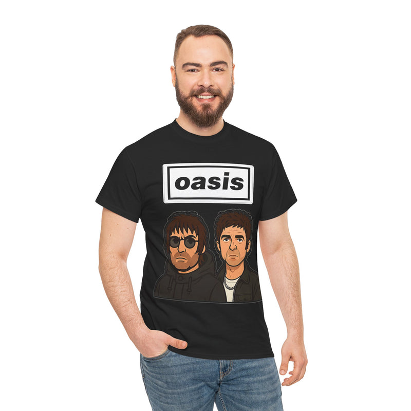 Oasis Inspired Unofficial Band Logo Tee — 'oasis' Graphic T-Shirt