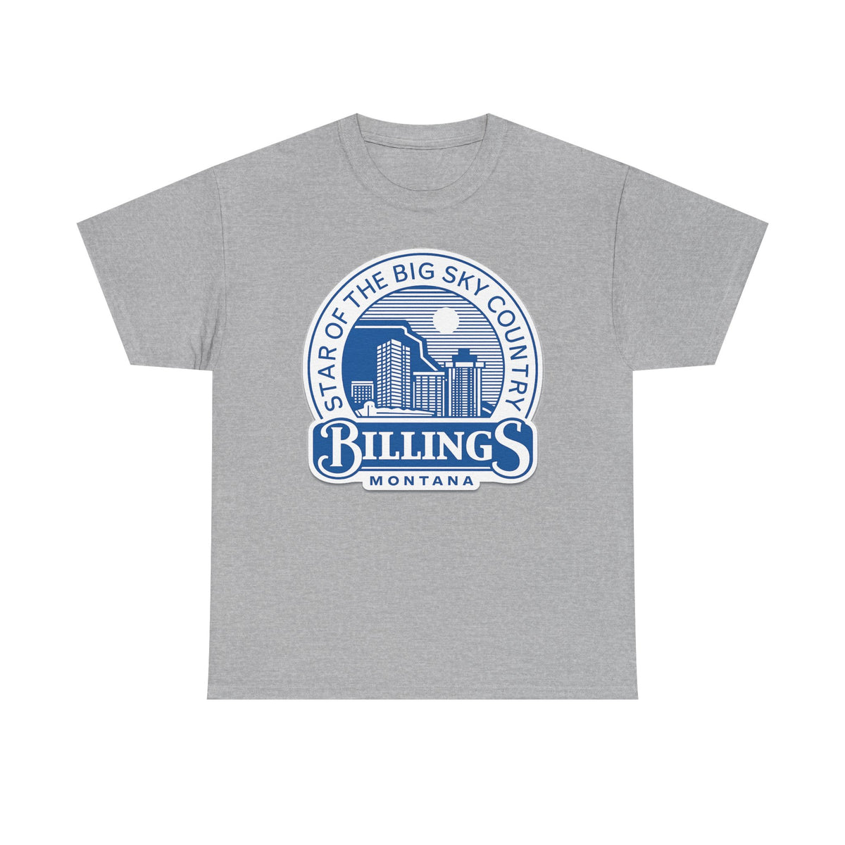 Billings Montana Tee — "Star of the Big Sky Country" Retro City Skyline T-Shirt