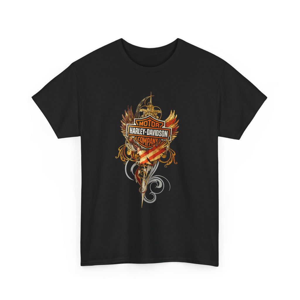 Ride Hard Live Free Motorcycle Tee — Harley-Inspired Biker T-Shirt