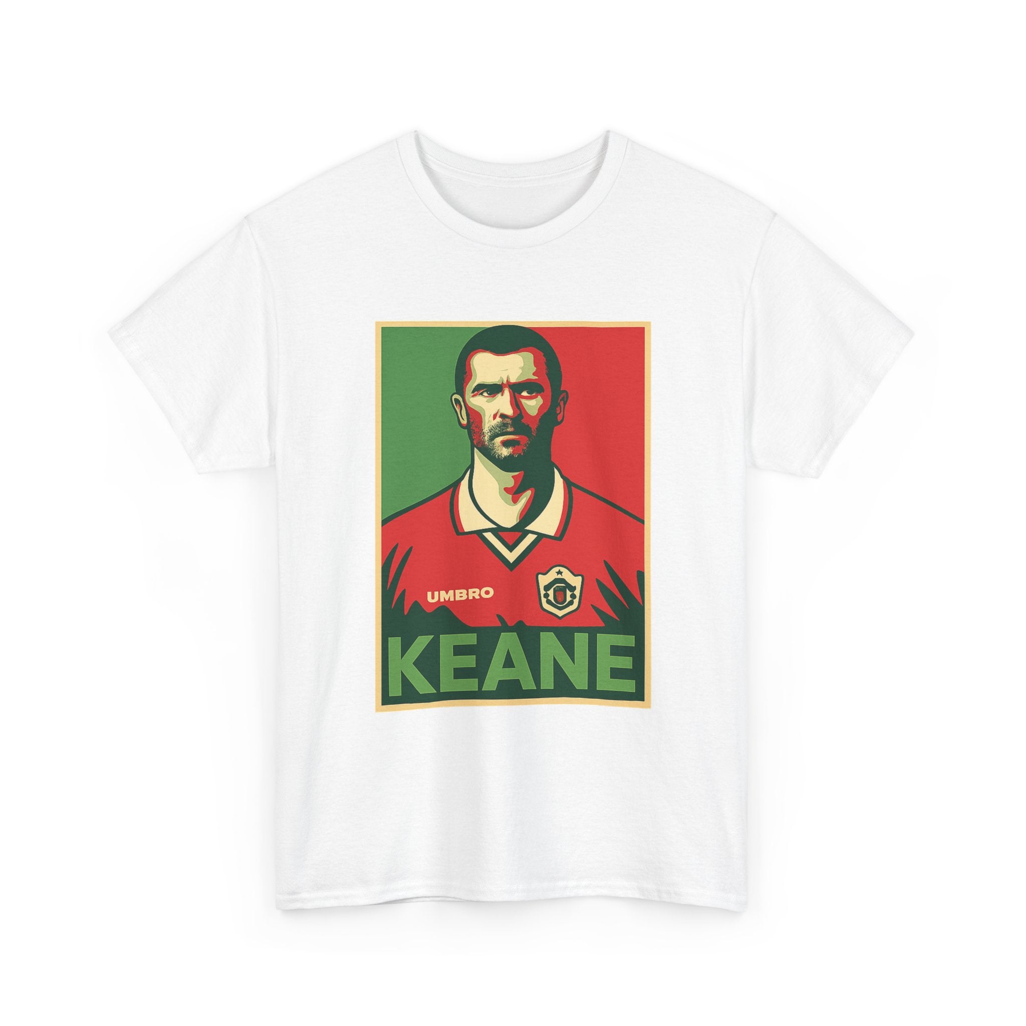 Keane Football Poster Tee — Retro Soccer Jersey Graphic T-Shirt