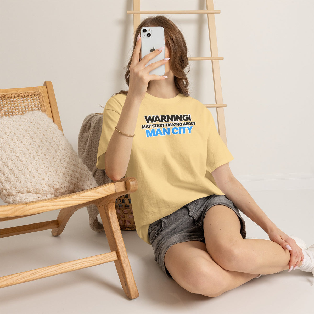 Manchester City Warning! May Start Talking About Man City T‑Shirt