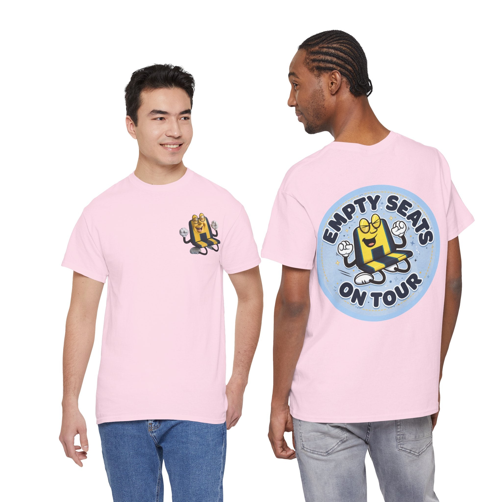 Manchester City T‑Shirt — "Empty Seats On Tour" Cartoon Seat Graphic Tee