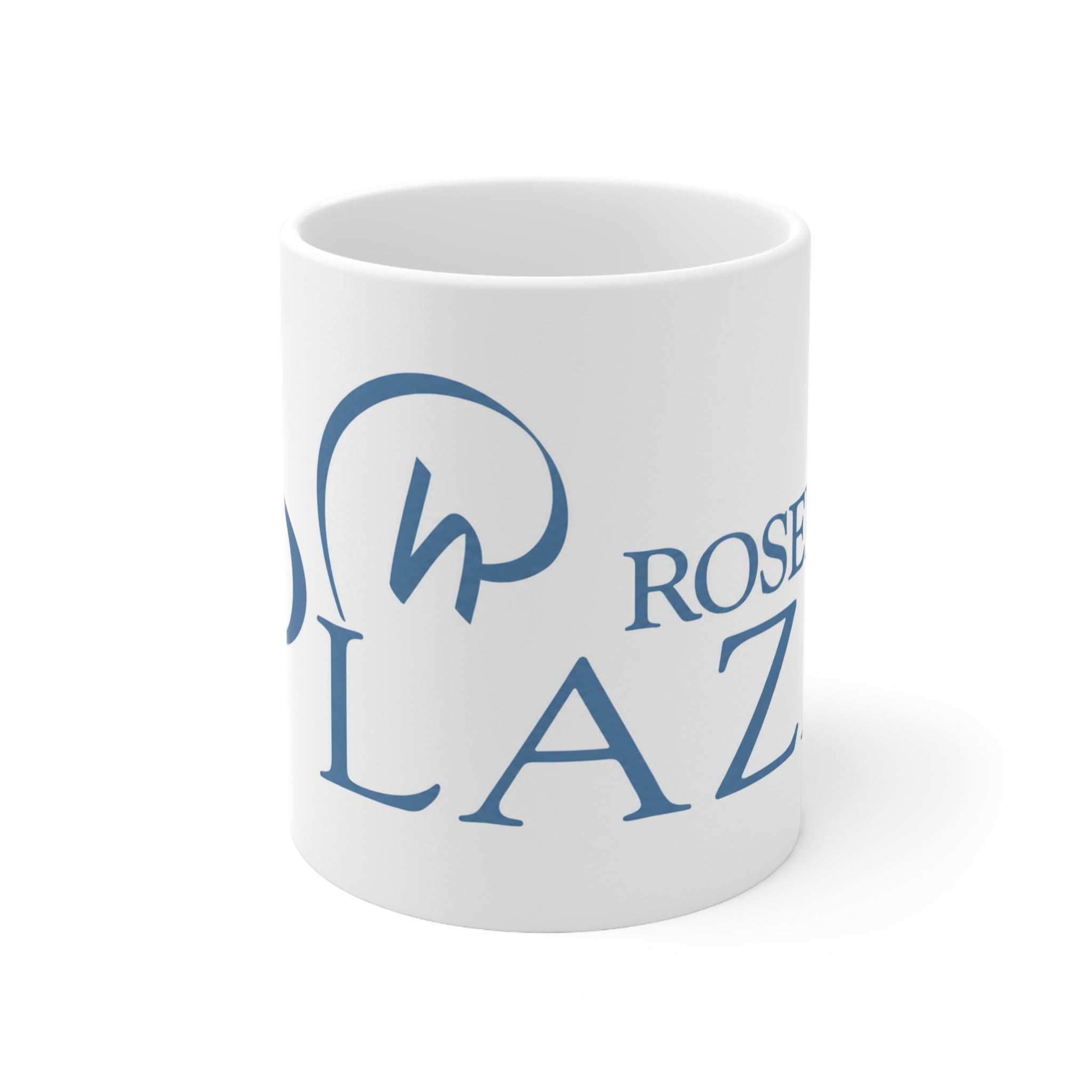 Rosen Plaza Orlando Ceramic Coffee Mug – Classic Blue 'Play' Logo Design (11oz & 15oz)